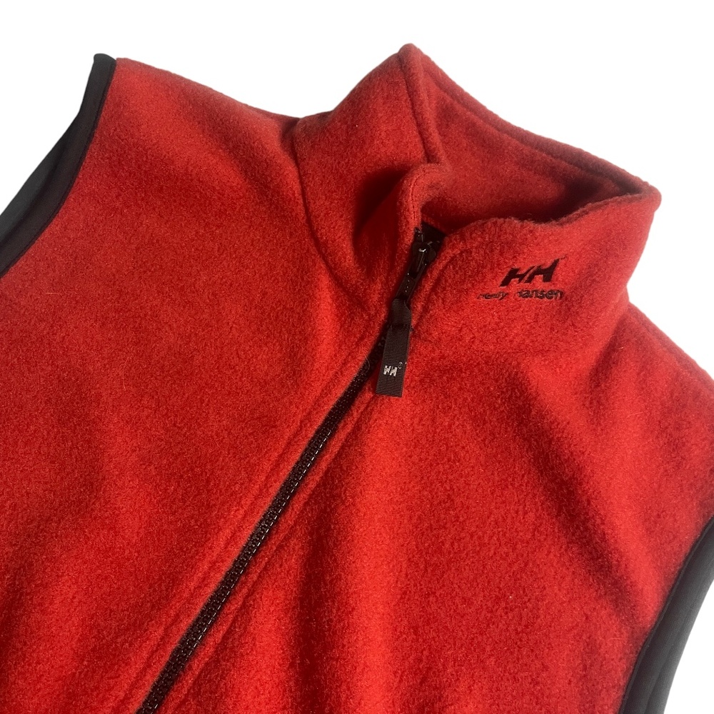 Helly Hansen Medium Daybreak Vest Burnt Orange Black Trim Full‎ Zip Pockets